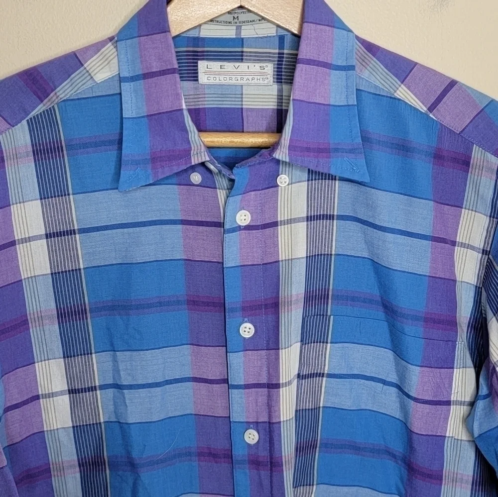 Vintage Levi's | Colorgraphs Plaid Short Sleeve Button Up Shirt